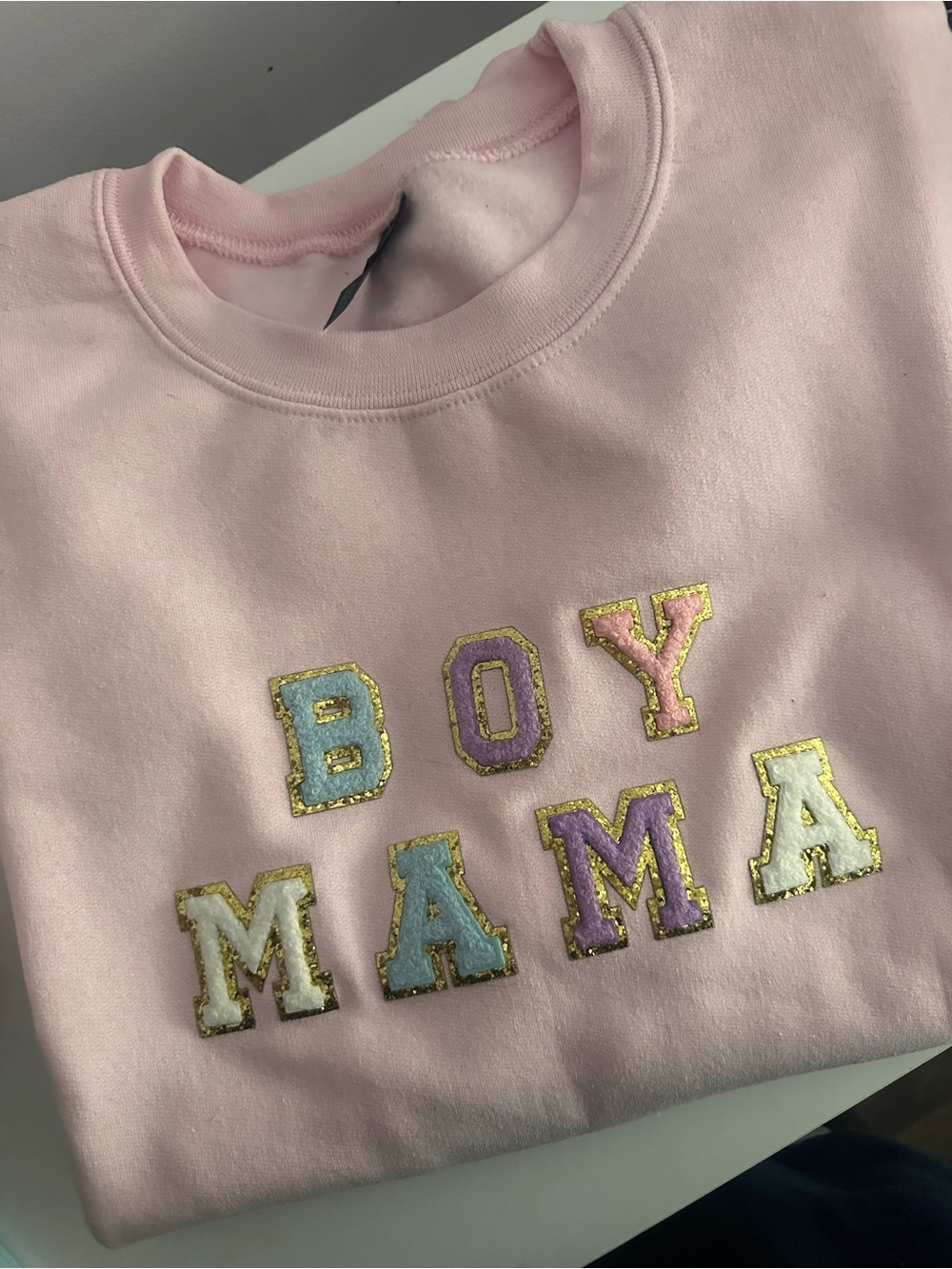 Pink "Boy Mama" Sweatshirt